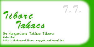 tiborc takacs business card